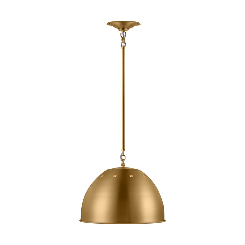 Visual Comfort Studio TP1181BBS One Light Pendant, Burnished Brass