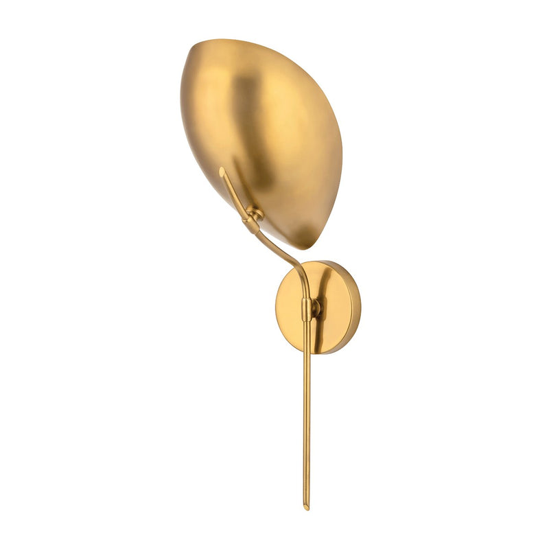 Hudson Valley 1751-AGB One Light Wall Sconce, Aged Brass