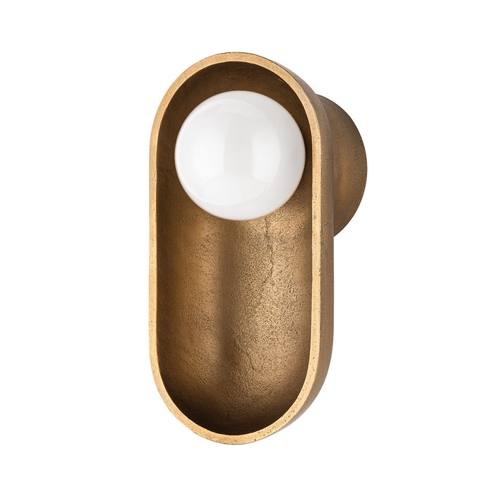 Hudson Valley 1781-AGB LED Wall Sconce, Aged Brass