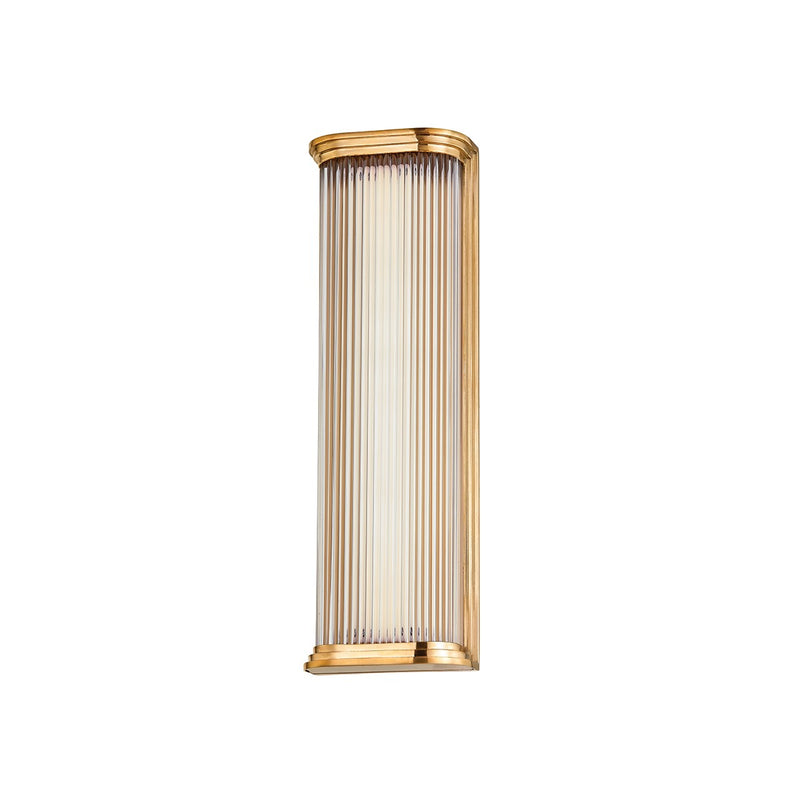 Hudson Valley 2217-AGB LED Wall Sconce, Aged Brass