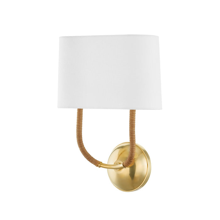 Hudson Valley 3502-AGB Two Light Wall Sconce, Aged Brass