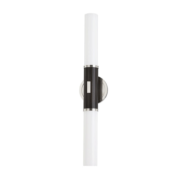 Hudson Valley 3626-PN/BBR Two Light Wall Sconce, Polished Nickel