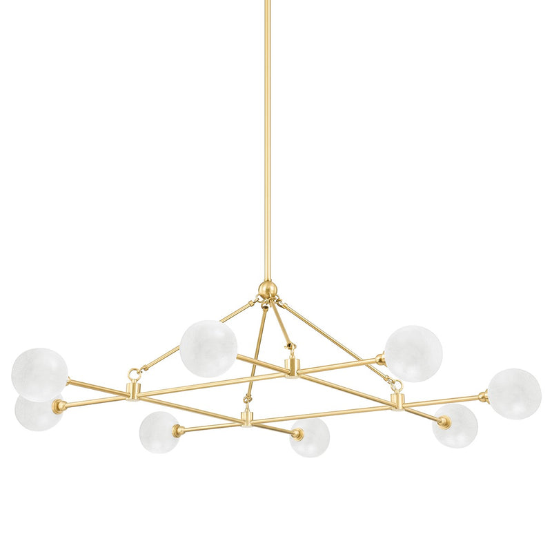 Hudson Valley 4846-AGB LED Chandelier, Aged Brass