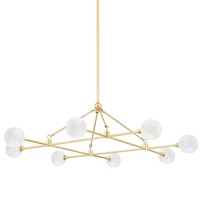 Hudson Valley 4846-AGB LED Chandelier, Aged Brass
