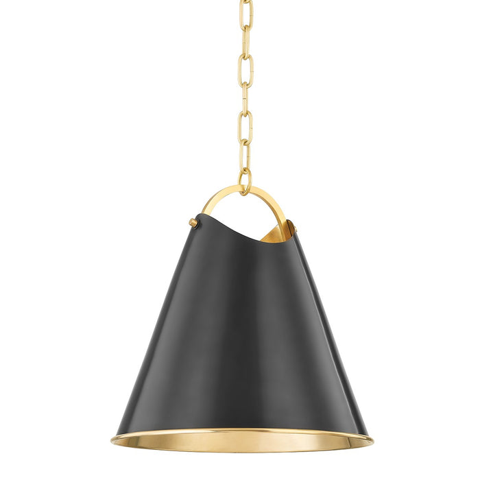 Hudson Valley 6214-AOB One Light Pendant, Aged Old Bronze