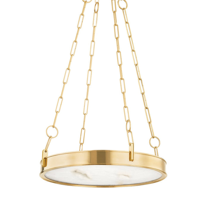 Hudson Valley 7220-AGB LED Chandelier, Aged Brass