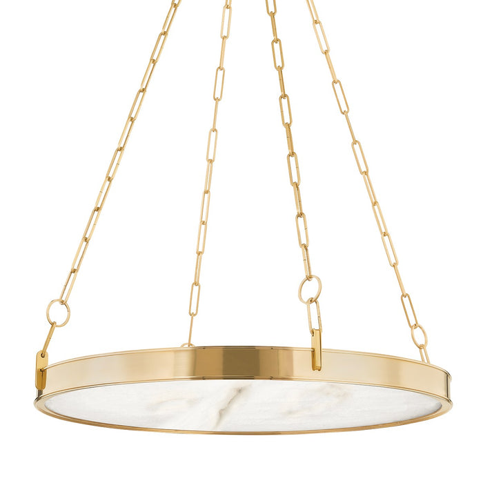 Hudson Valley 7230-AGB LED Chandelier, Aged Brass