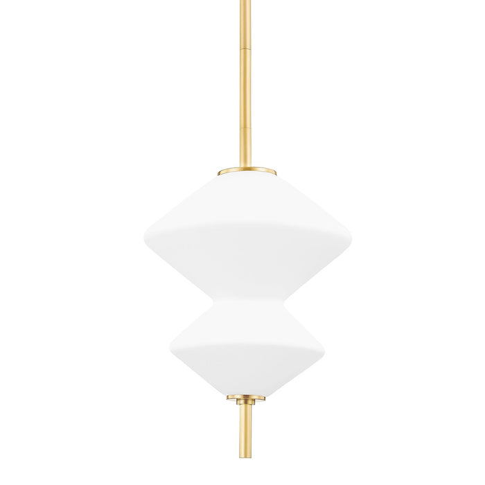 Hudson Valley 7401-AGB LED Pendant, Aged Brass