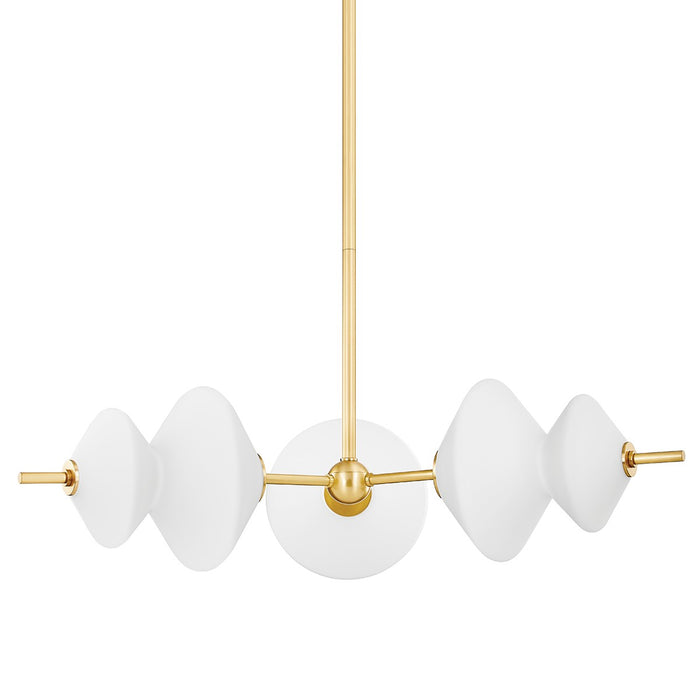 Hudson Valley 7403-AGB LED Chandelier, Aged Brass