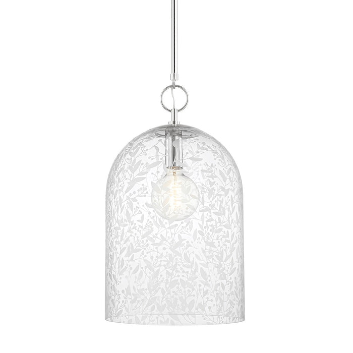Hudson Valley 7514-PN One Light Pendant, Polished Nickel