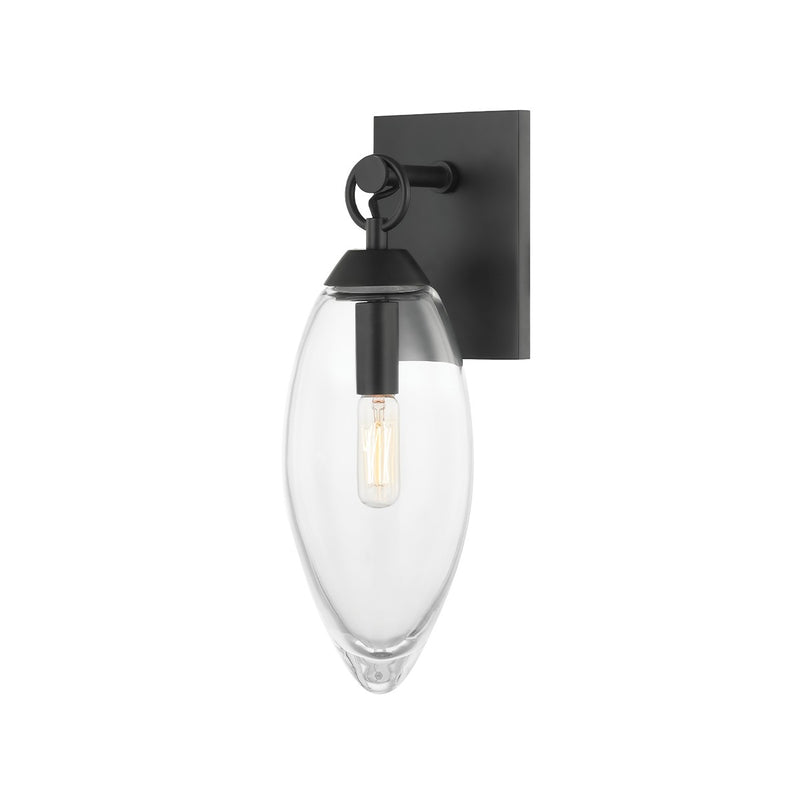 Hudson Valley 7900-BBR One Light Wall Sconce, Black Brass