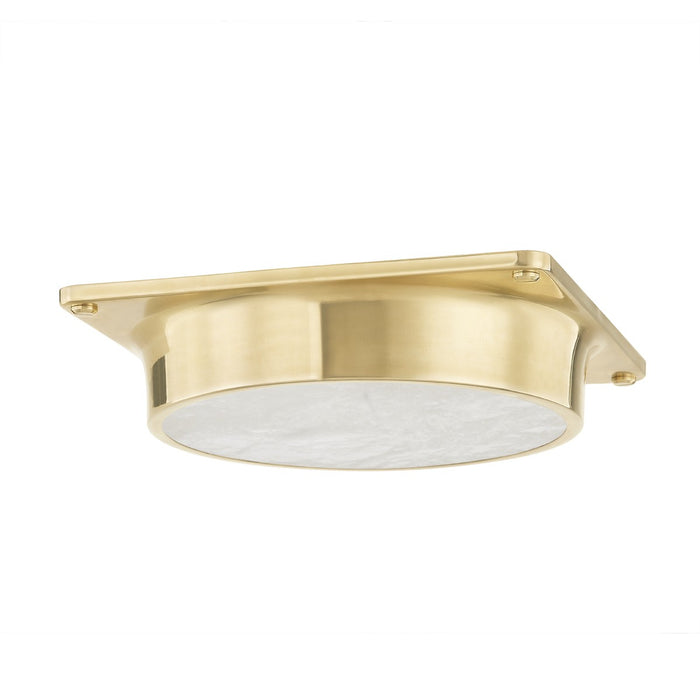 Hudson Valley 8301-AGB LED Flush Mount, Aged Brass