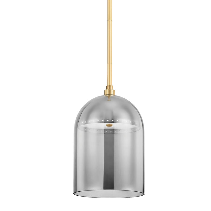 Hudson Valley 8709-AGB LED Pendant, Aged Brass
