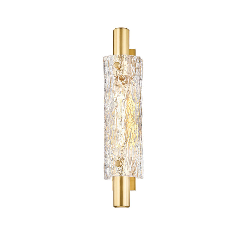 Hudson Valley 8918-AGB One Light Wall Sconce, Aged Brass