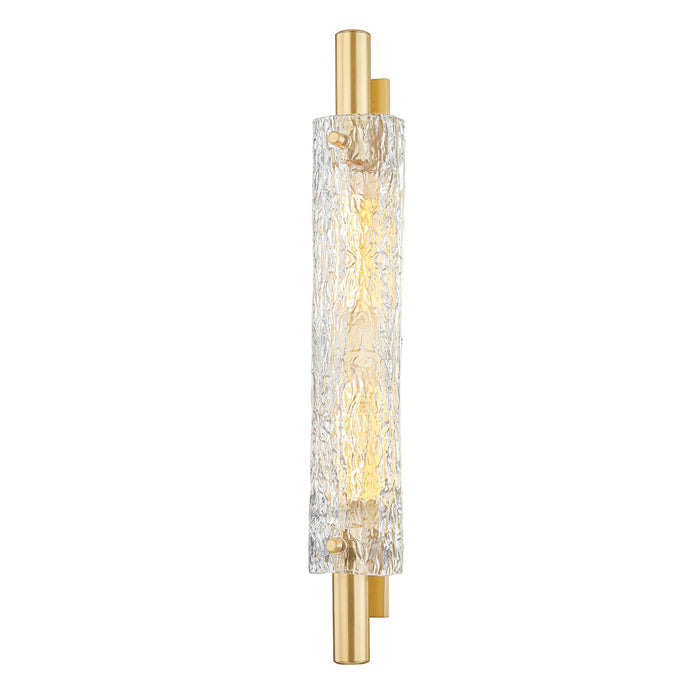 Hudson Valley 8929-AGB Two Light Wall Sconce, Aged Brass