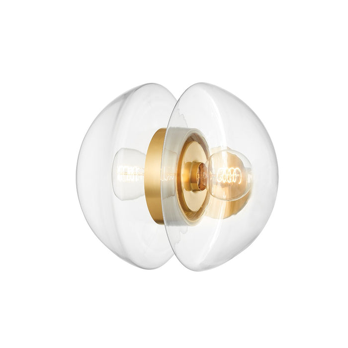 Hudson Valley 9403-AGB Two Light Wall Sconce, Aged Brass