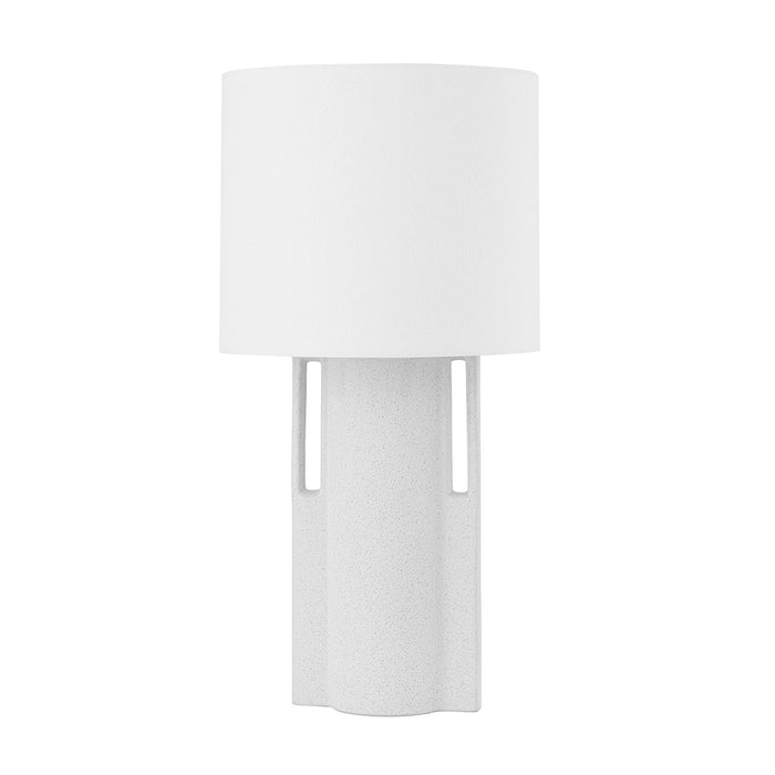 Hudson Valley L1690-AGB/CWK One Light Table Lamp, Aged Brass/Ceramic Matte White Speck