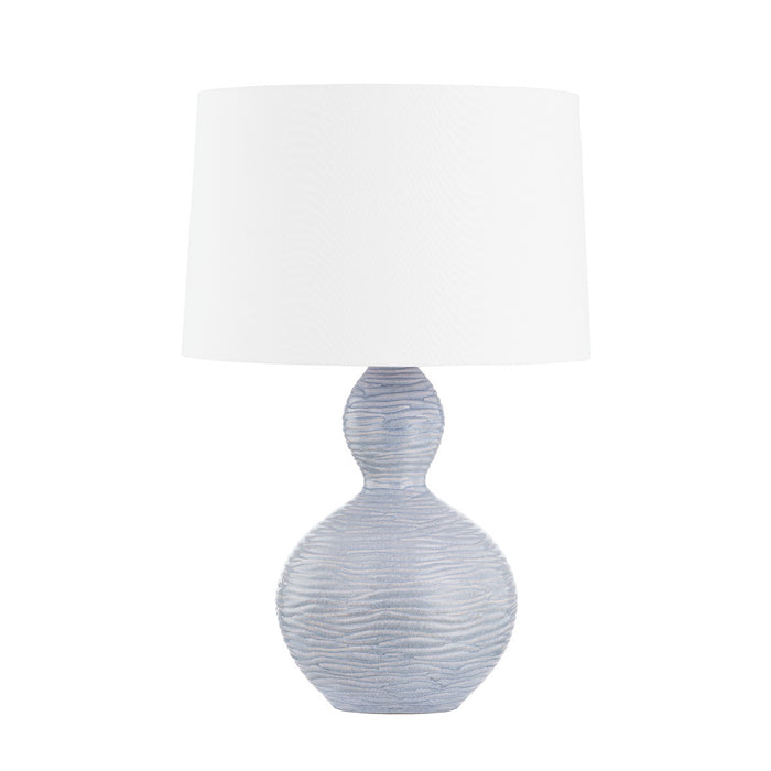 Hudson Valley L2117-AGB/CCB One Light Table Lamp, Aged Brass/Ceramic Crackle Black