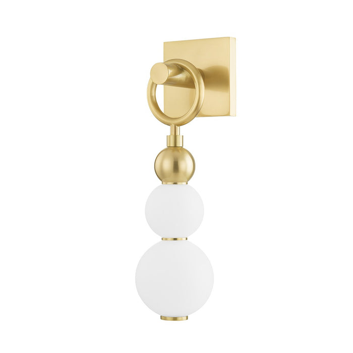 Hudson Valley PI1890101-AGB LED Wall Sconce, Aged Brass