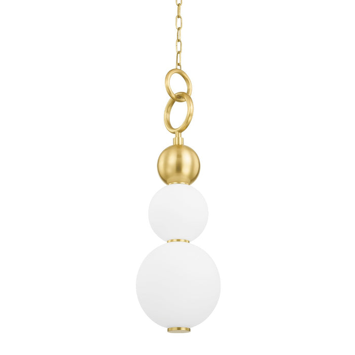 Hudson Valley PI1890701-AGB LED Pendant, Aged Brass