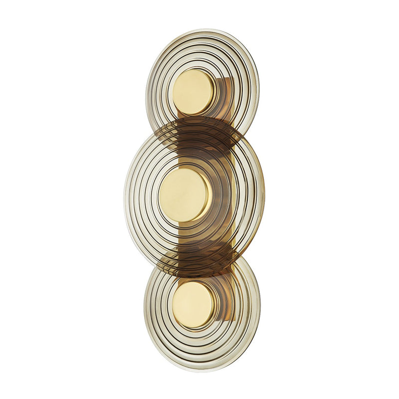 Hudson Valley PI1892103-AGB LED Wall Sconce, Aged Brass
