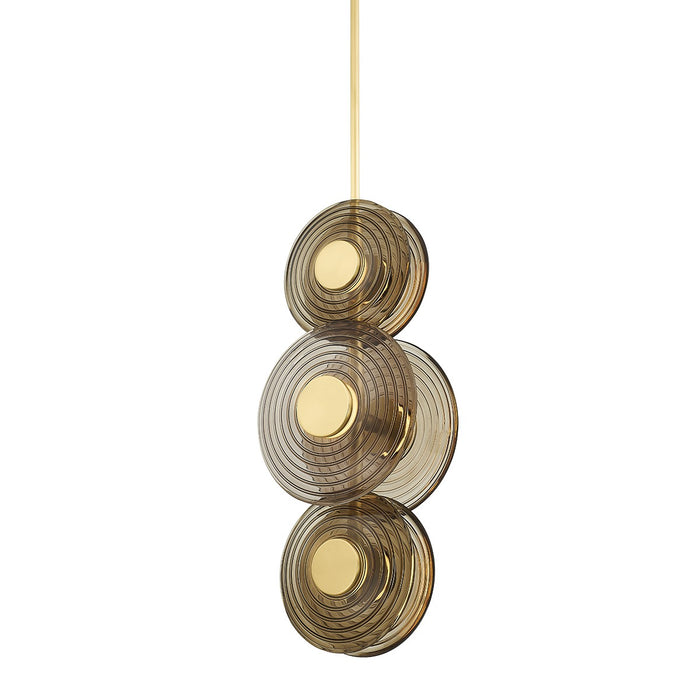 Hudson Valley PI1892706-AGB LED Pendant, Aged Brass