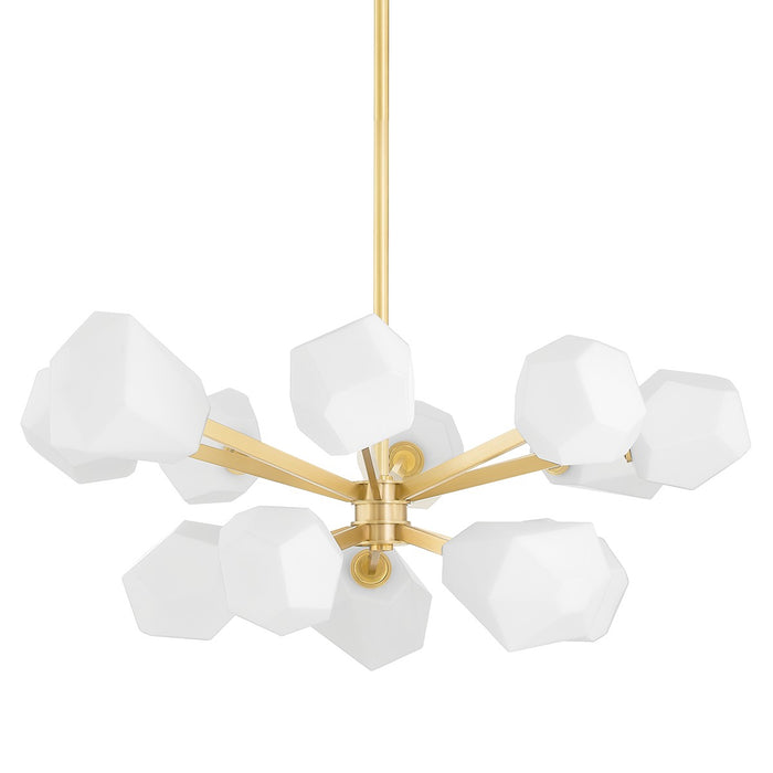 Hudson Valley PI1894813-AGB LED Chandelier, Aged Brass