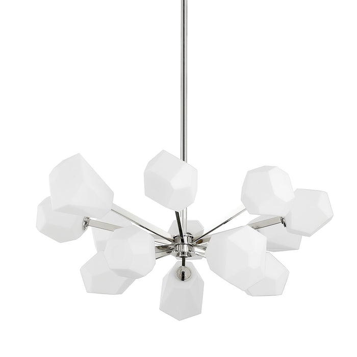 Hudson Valley PI1894813-PN LED Chandelier, Polished Nickel