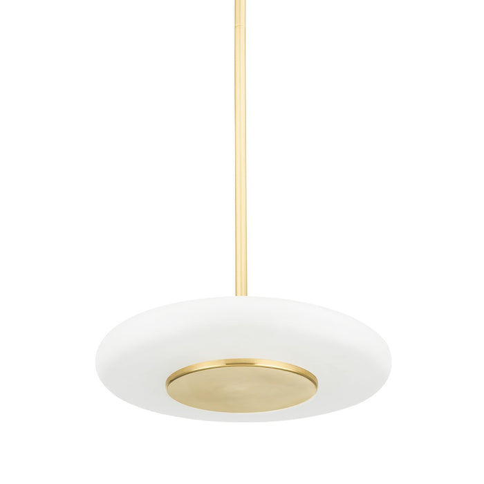 Hudson Valley PI1896701S-AGB LED Pendant, Aged Brass