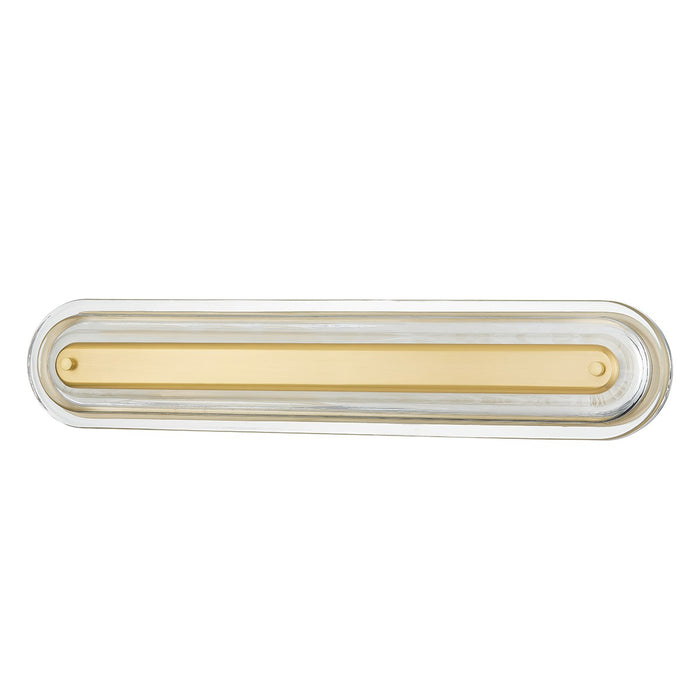 Hudson Valley PI1898101L-AGB LED Wall Sconce, Aged Brass