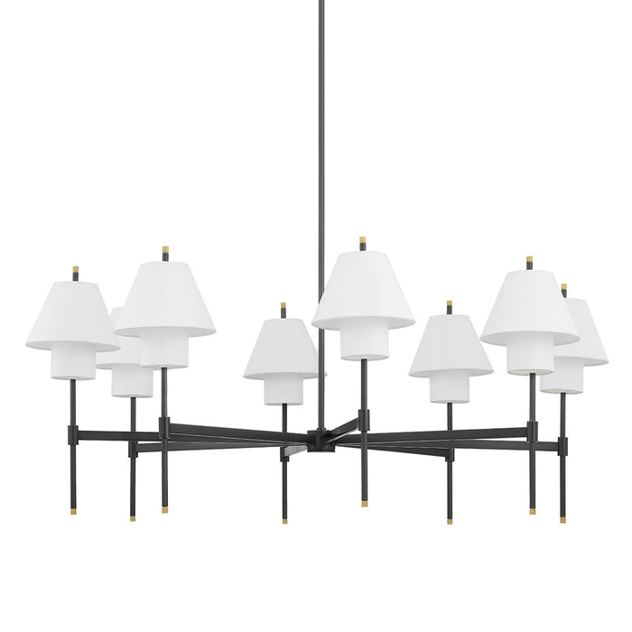 Hudson Valley PI1899808-AGB/DB Eight Light Chandelier, Aged Brass