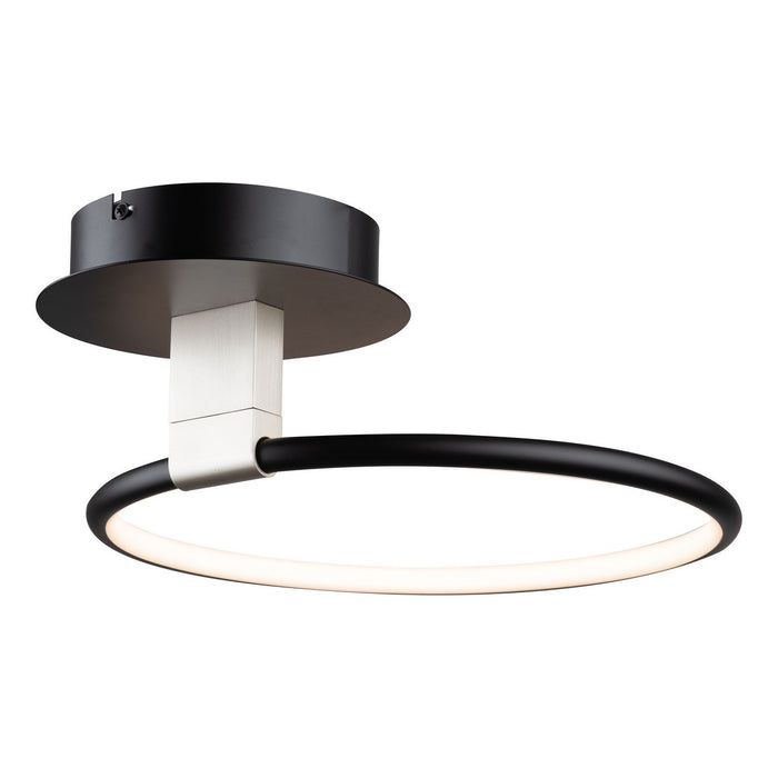 Artcraft AC6630NB LED Semi-Flush Mount, Black