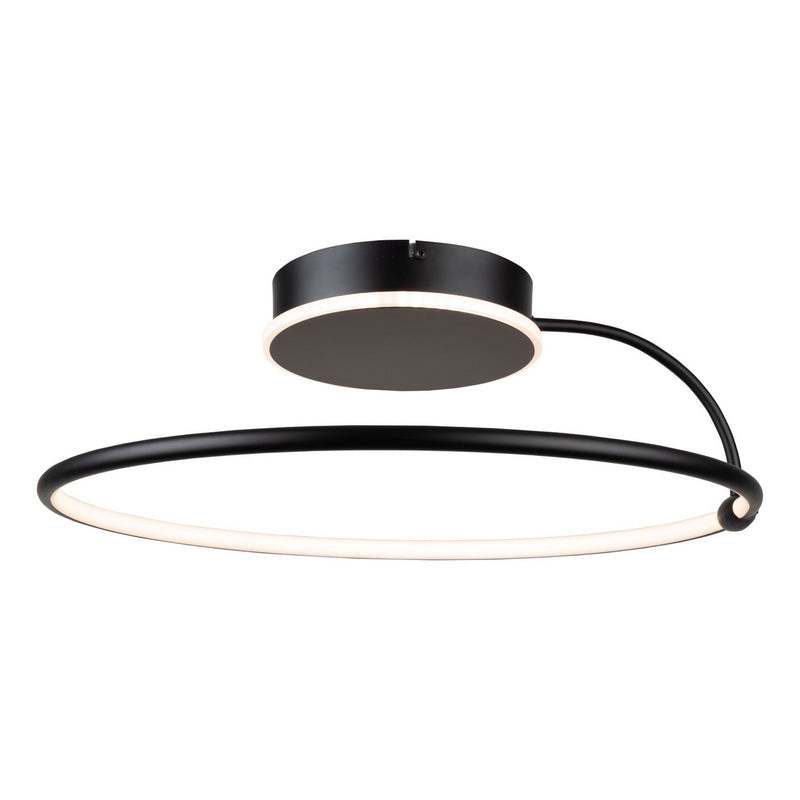 Artcraft AC6631BK LED Semi-Flush Mount, Black