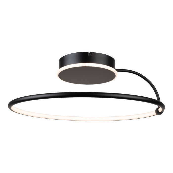 Artcraft AC6631BK LED Semi-Flush Mount, Black