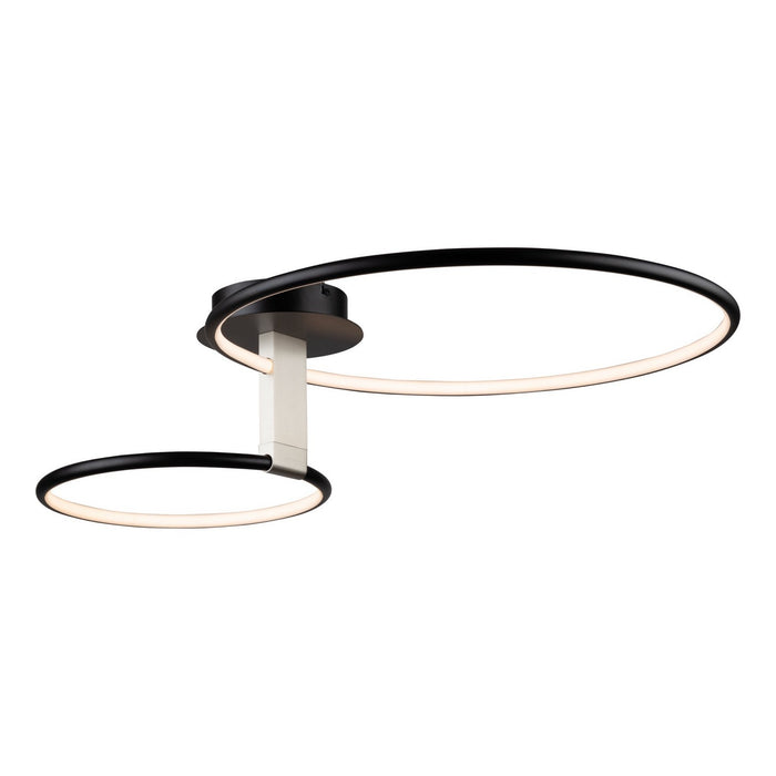 Artcraft AC6632NB LED Semi-Flush Mount, Black