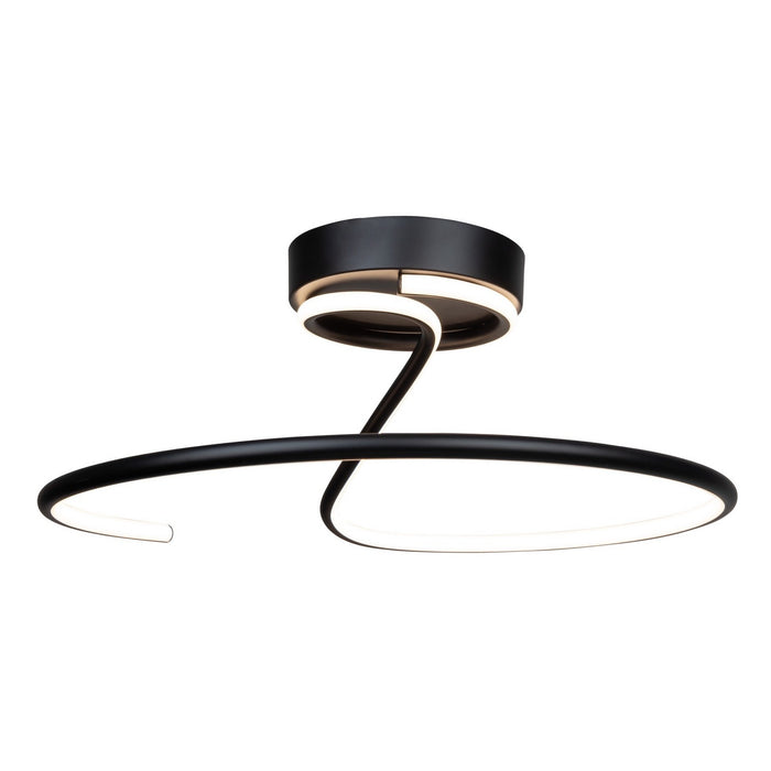 Artcraft AC6633BK LED Semi-Flush Mount, Black