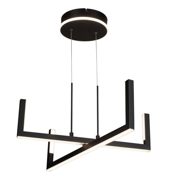 Artcraft AC6774BK LED Chandelier, Black