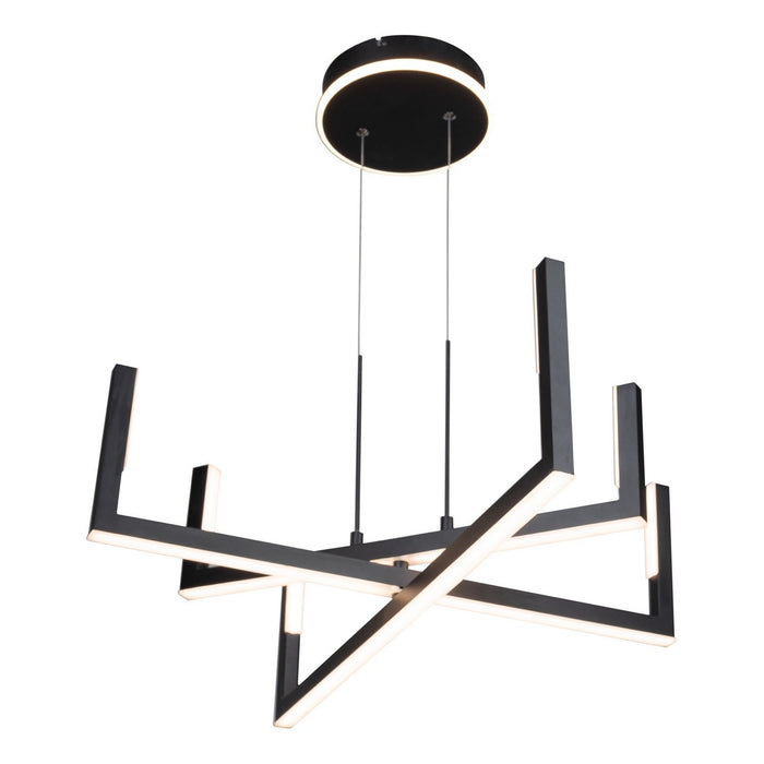 Artcraft AC6776BK LED Chandelier, Black