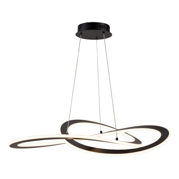 Artcraft AC7079BK LED Chandelier, Black