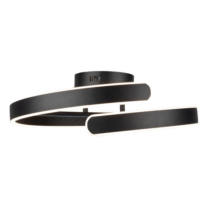 Artcraft AC7618BK LED Semi-Flush Mount, Black