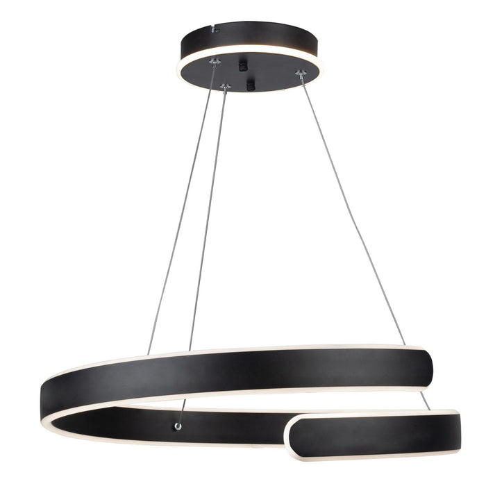 Artcraft AC7619BK LED Chandelier, Black