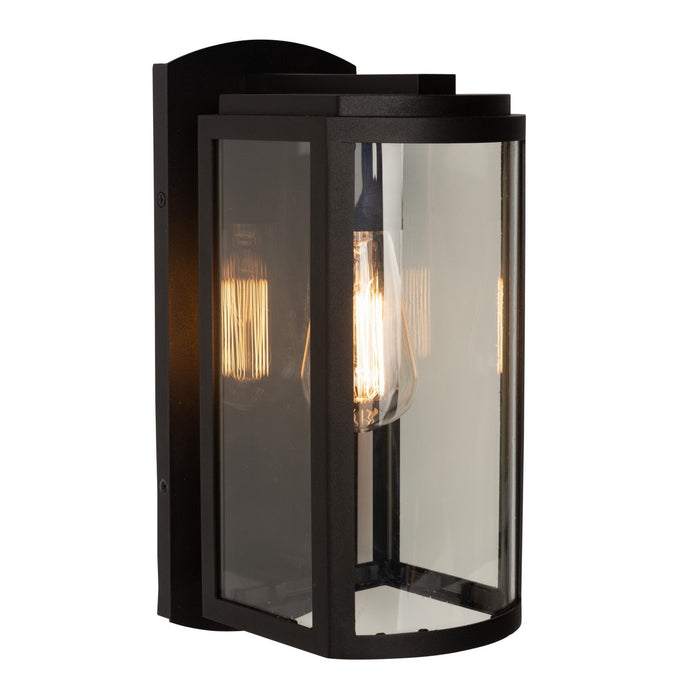 Artcraft AC8691BK One Light Outdoor Wall Mount, Matte Black