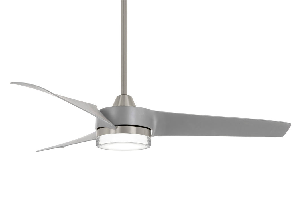 Minka Aire F692L-BN/SL 56" Ceiling Fan, Brushed Nickel W/ Silver