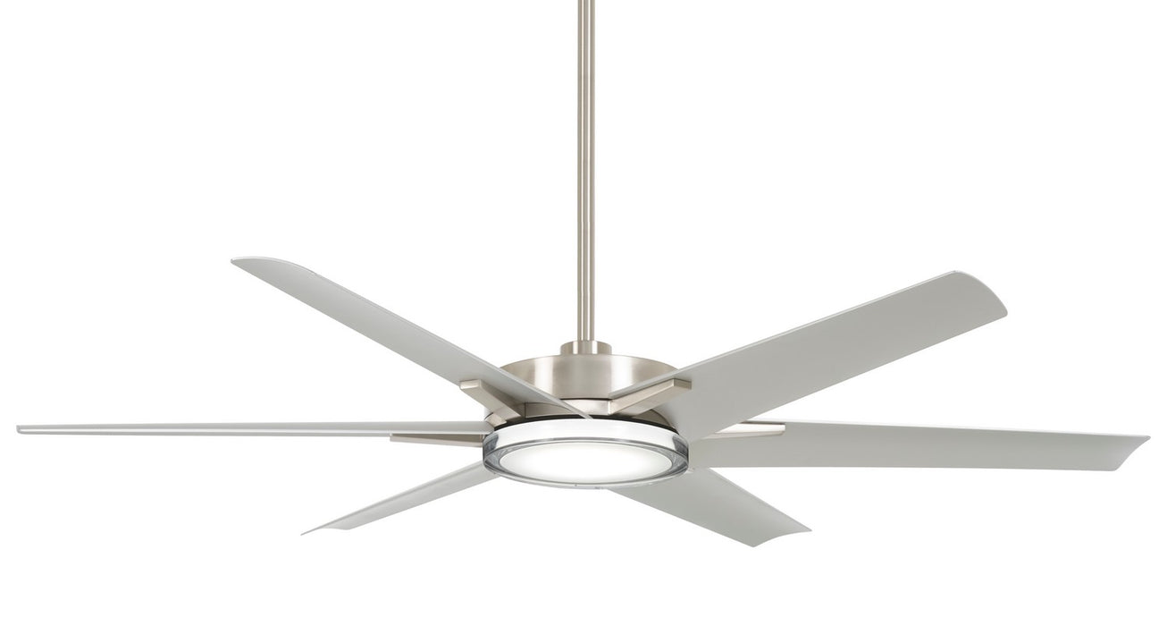 Minka Aire F866L-BNW 65" Ceiling Fan, Brushed Nickel Wet