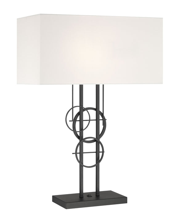 George Kovacs P5136-066 Two Light Table Lamp, Coal