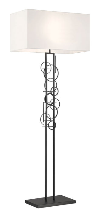 George Kovacs P5137-066 Two Light Floor Lamp, Sand Coal