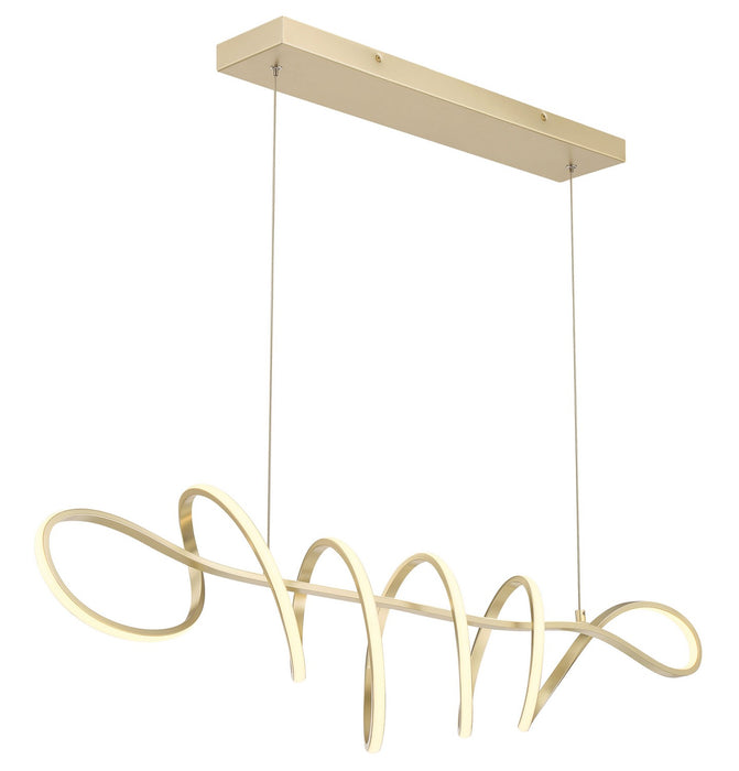 George Kovacs P5439-697-L LED Island Pendant, Soft Gold