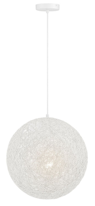 George Kovacs P5570-44B One Light Pendant, Matte White