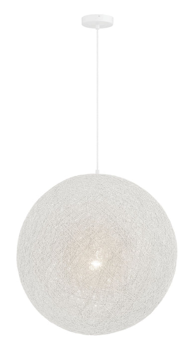 George Kovacs P5571-44B One Light Pendant, Matte White