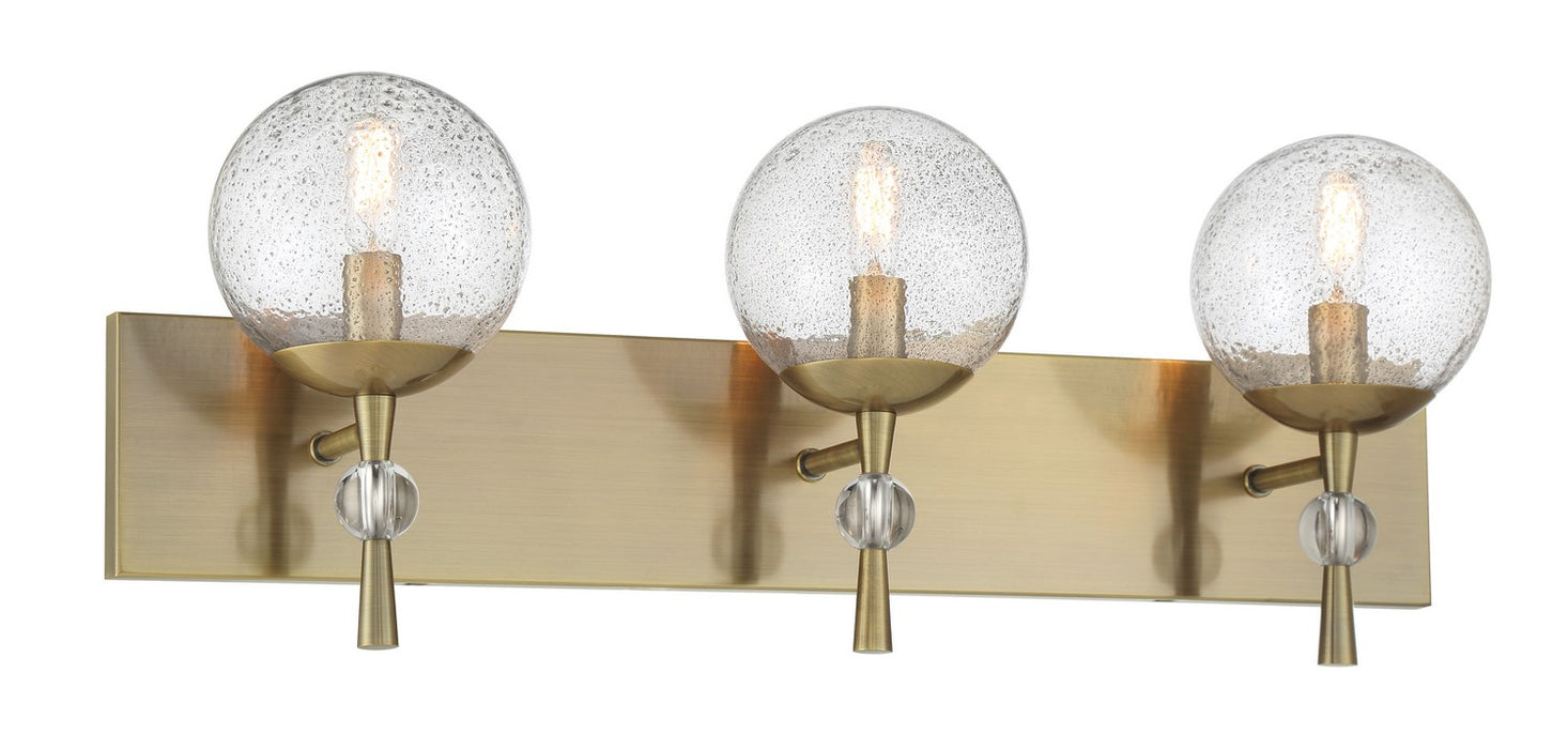 Minka-Lavery 1333-923 Three Light Bath Vanity, Oxidized Aged Brass
